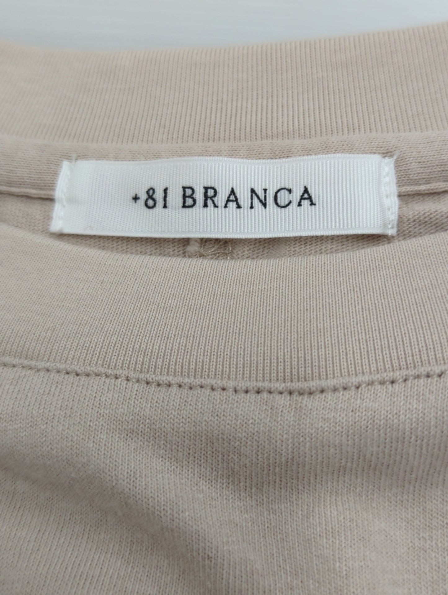 【SHIPS別注】81BRANCA:5分袖 ロゴ TEE 24SS