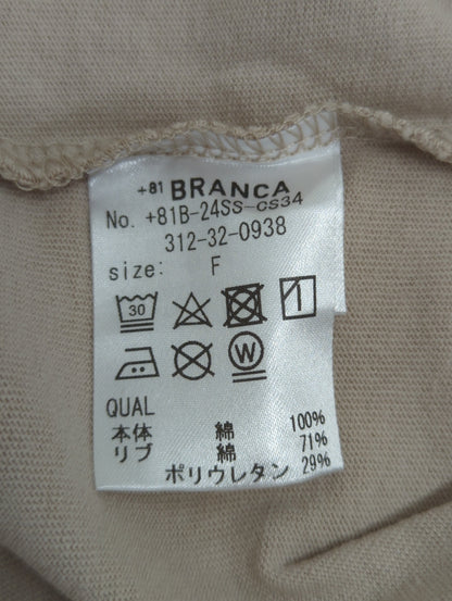 【SHIPS別注】81BRANCA:5分袖 ロゴ TEE 24SS