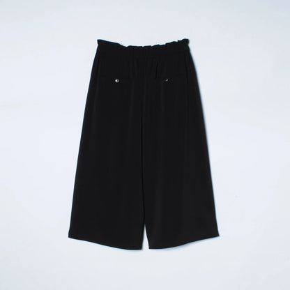 【手洗い可能】ワイドクロップドパンツ