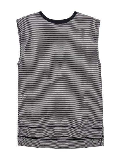 SHIPS Primary Navy Label:〈手洗い可能〉ボクシー ジャージ プルオーバー