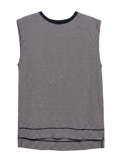 SHIPS Primary Navy Label:〈手洗い可能〉ボクシー ジャージ プルオーバー