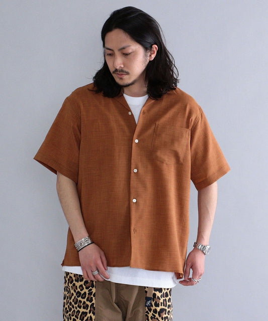 SHIPS: LINECO リラックスフィット オープンカラー シャツ