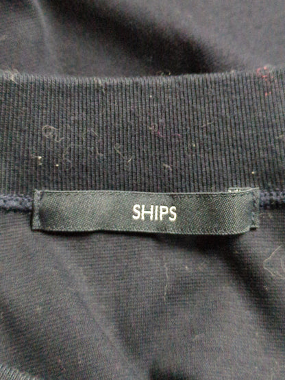 SHIPS: コットン ハイゲージ ポンチ ライト ロングスリーブ Tシャツ