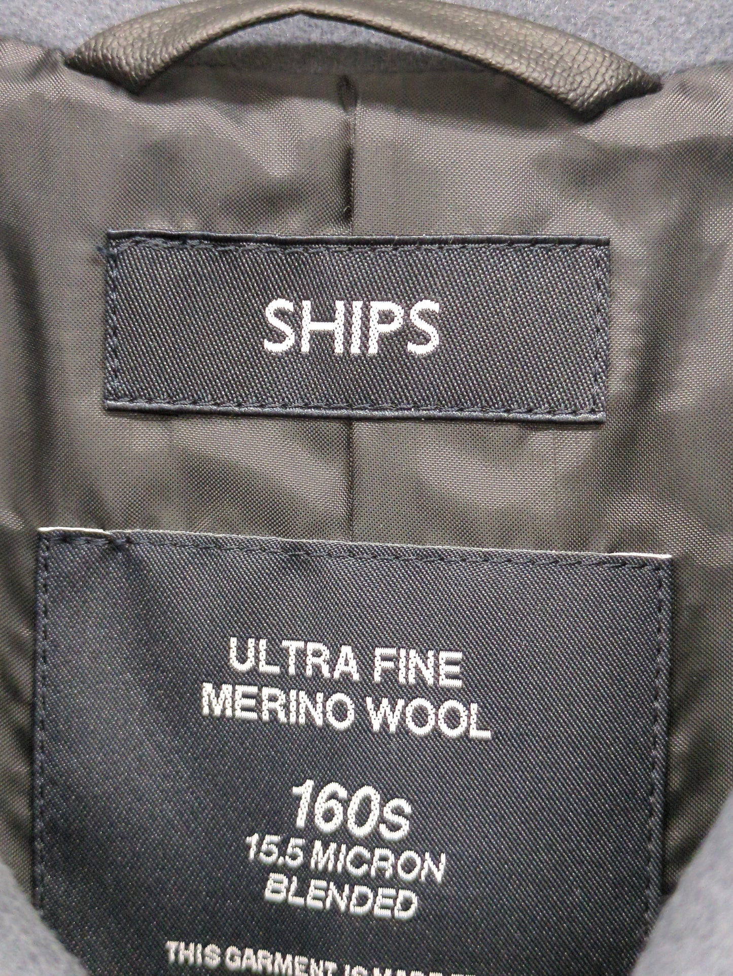 SHIPS: スーパー160'S メリノウール メルトン シングル ピーコート 21FW