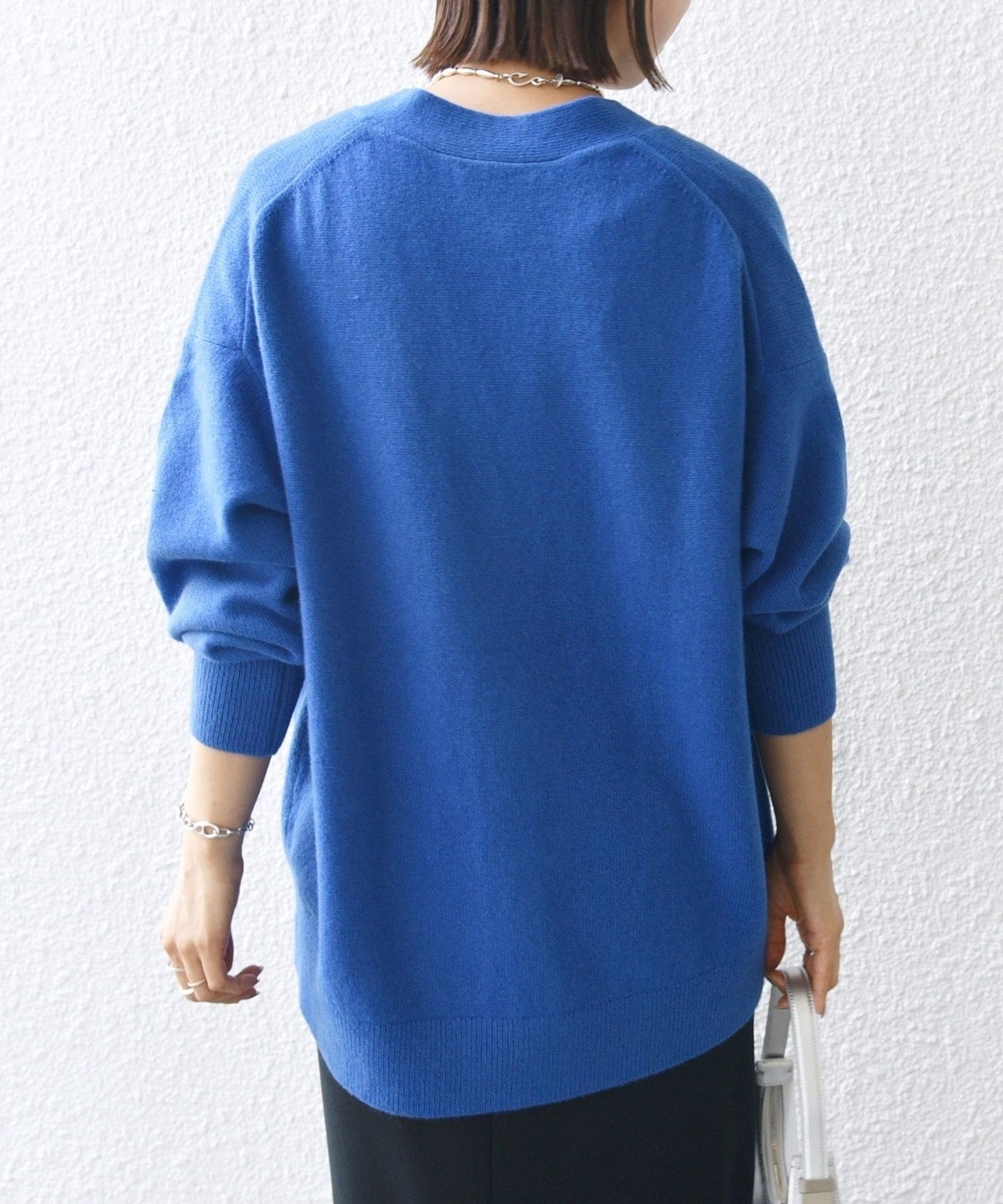 〈手洗い可能〉7G ウール カシミヤ Vネック カーディガン