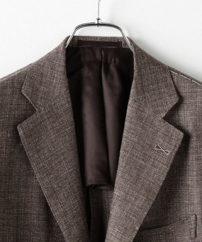 SD: 【RING JACKET×REDA×SHIPS】リネン メランジ ソリッド ジャケット（ブラウン)