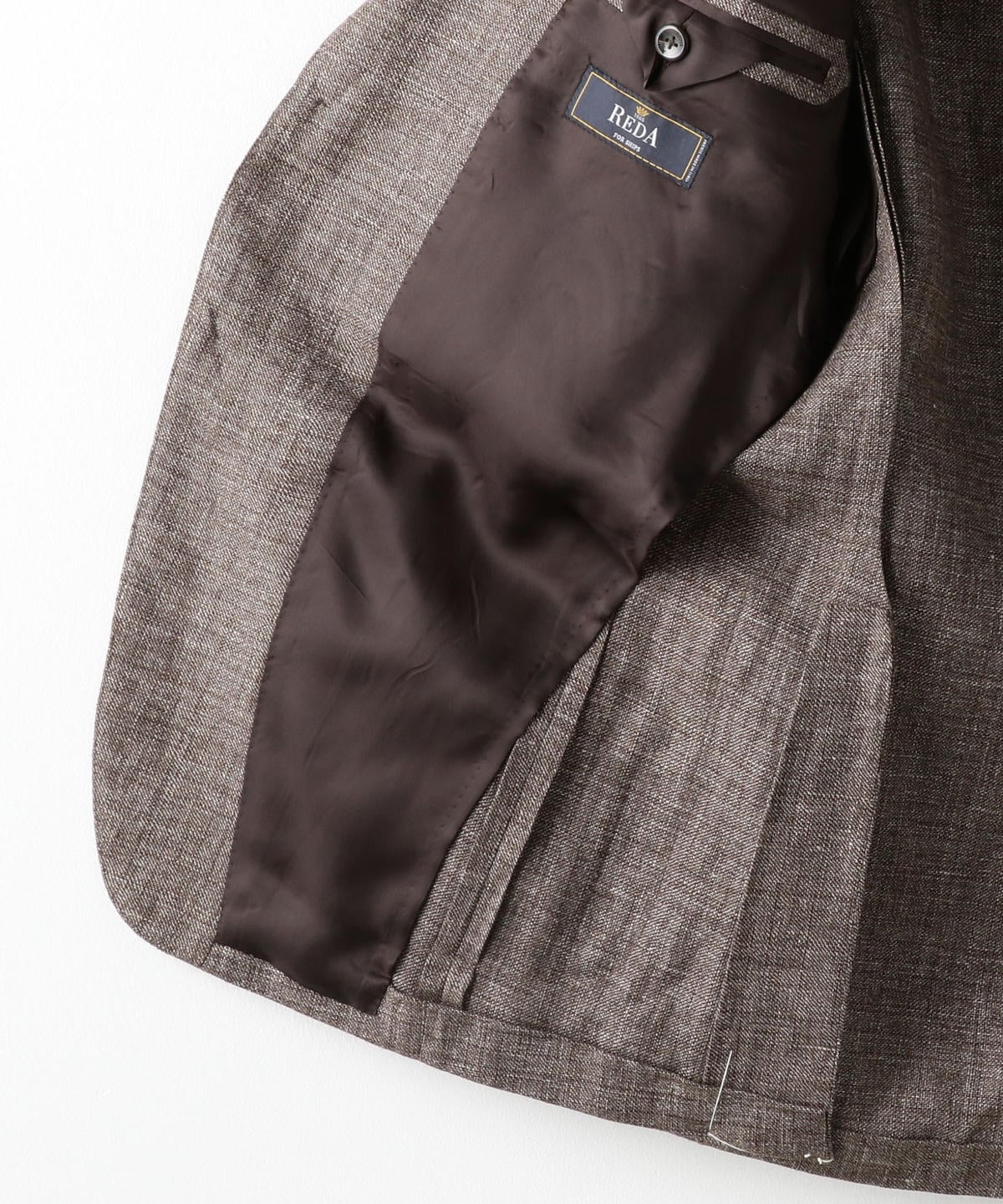 SD: 【RING JACKET×REDA×SHIPS】リネン メランジ ソリッド ジャケット（ブラウン)