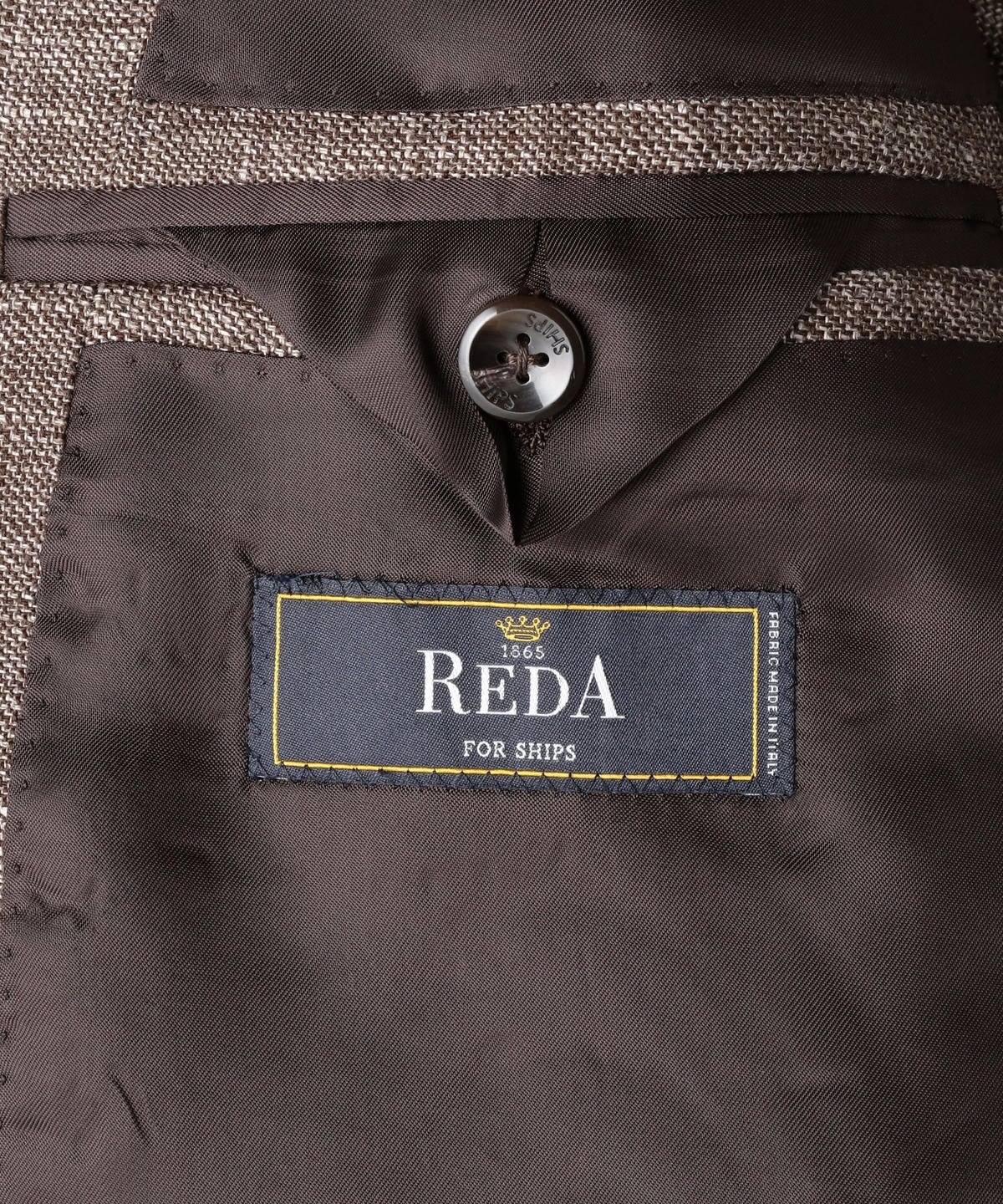 SD: 【RING JACKET×REDA×SHIPS】リネン メランジ ソリッド ジャケット（ブラウン)