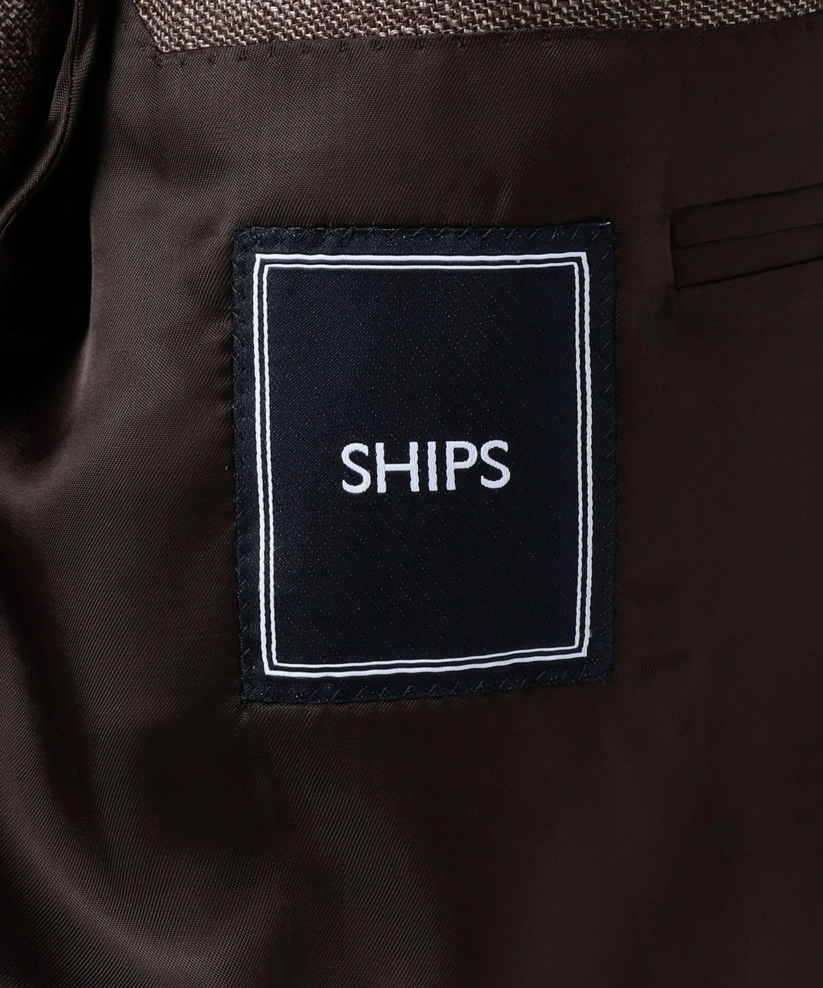 SD: 【RING JACKET×REDA×SHIPS】リネン メランジ ソリッド ジャケット（ブラウン)