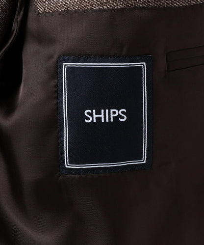 SD: 【RING JACKET×REDA×SHIPS】リネン メランジ ソリッド ジャケット（ブラウン)