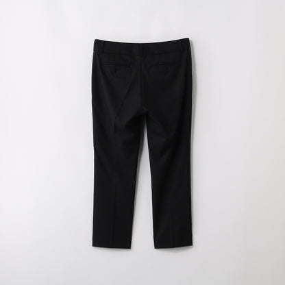 WOOL POPLIN CROP PT