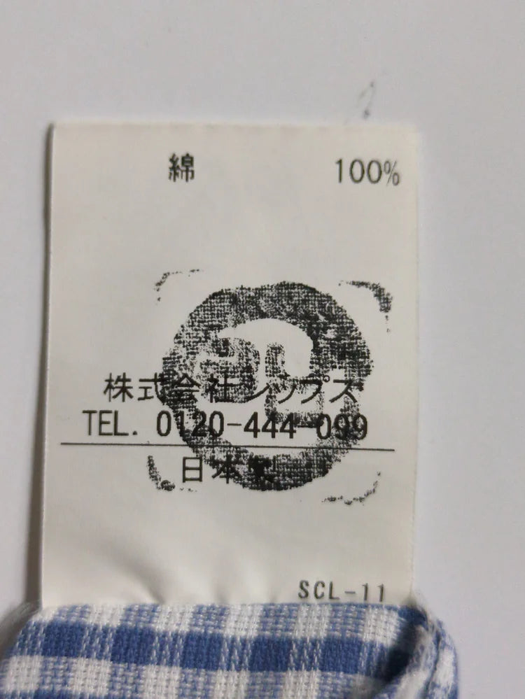 SD: 【パナマ組織】 ギンガムチェック ホリゾンタルカラー シャツ