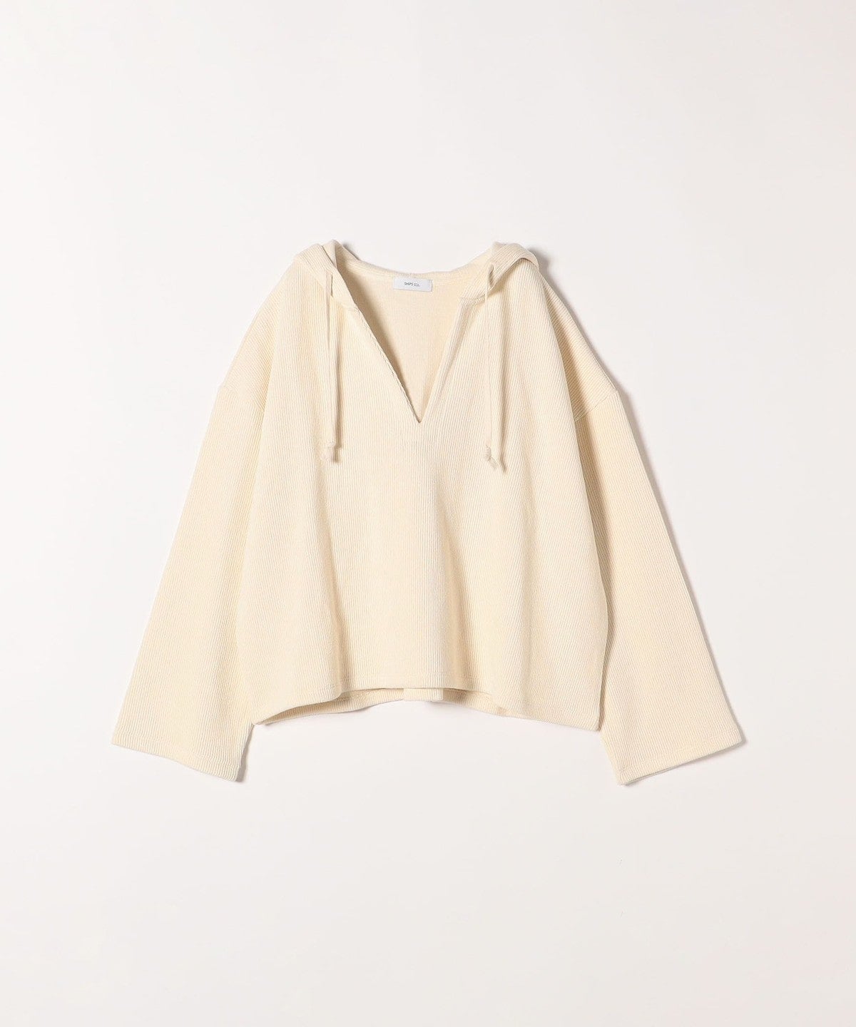 SHIPS any:〈手洗い可能〉サカリバ フード ショート プルオーバー