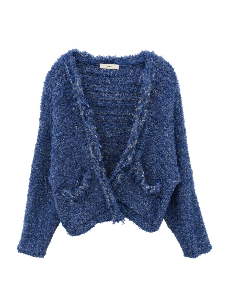 〈手洗い可能〉ラメ ツイード フリンジ ジャケット 24SS