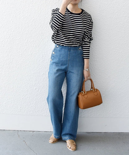 SHIPS any:〈ウォッシャブル〉マリン ストレート デニム パンツ［SHIPS any DENIM］