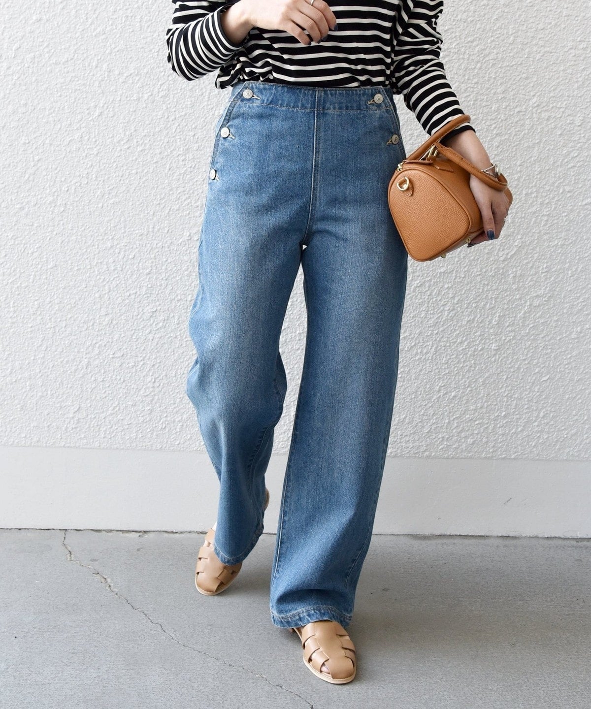 SHIPS any:〈ウォッシャブル〉マリン ストレート デニム パンツ［SHIPS any DENIM］