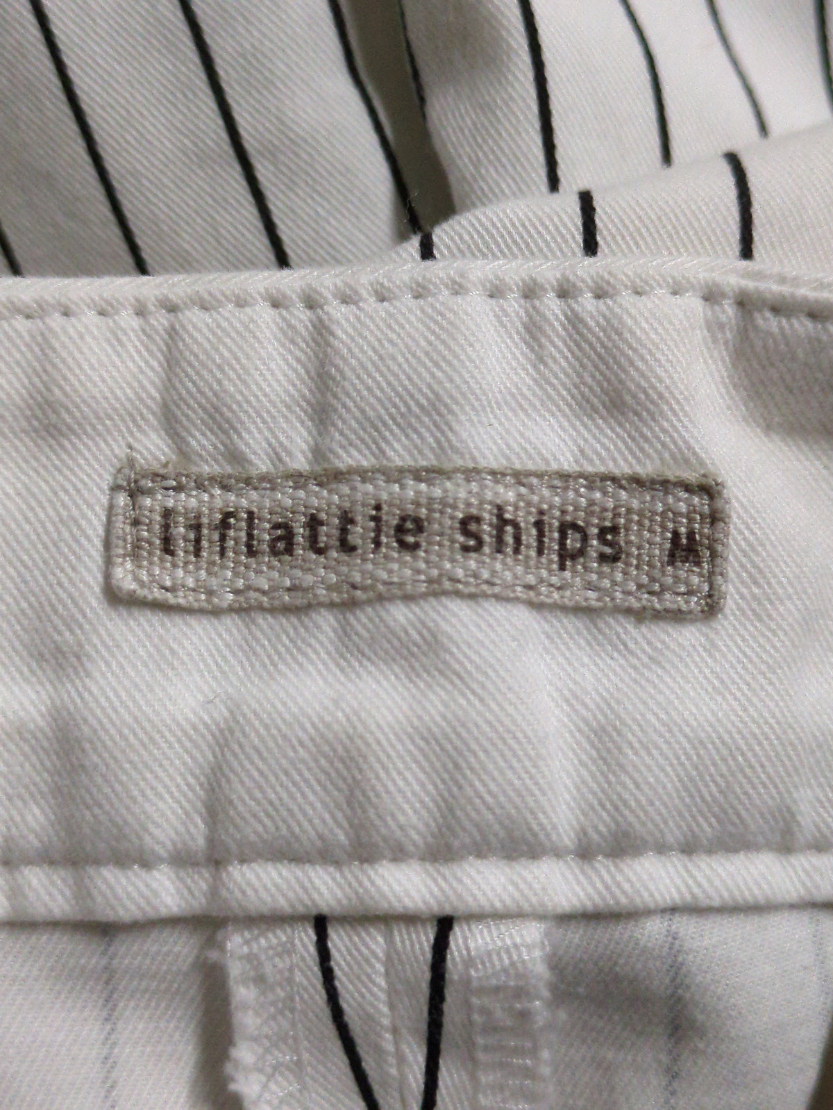 TWILL STRIPE TUCK PANTS
