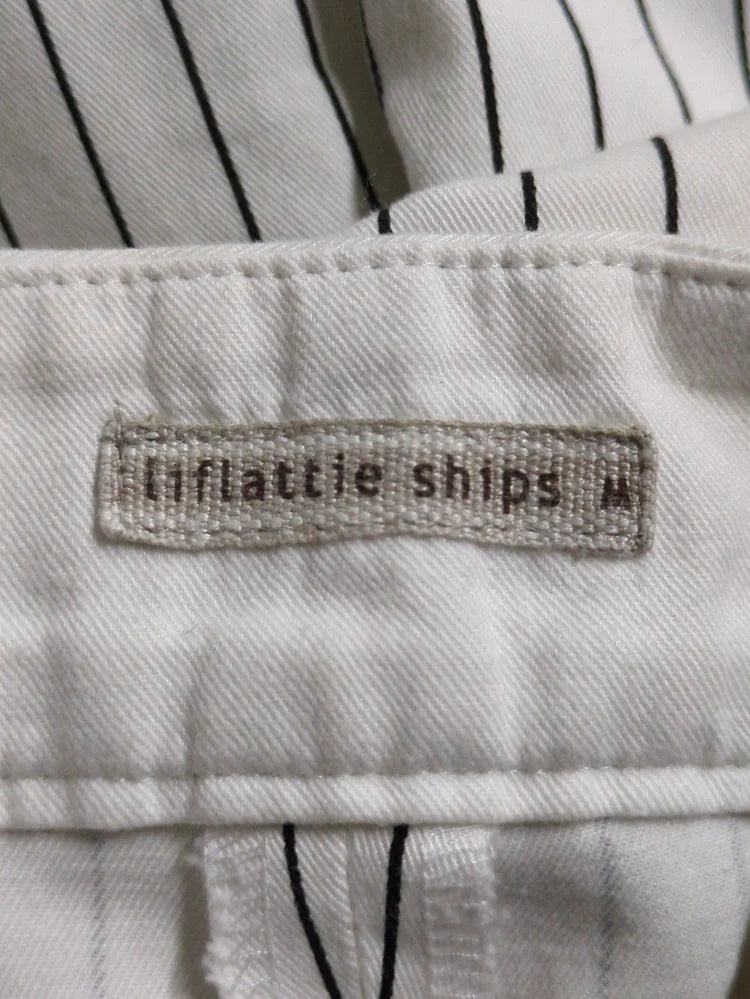TWILL STRIPE TUCK PANTS