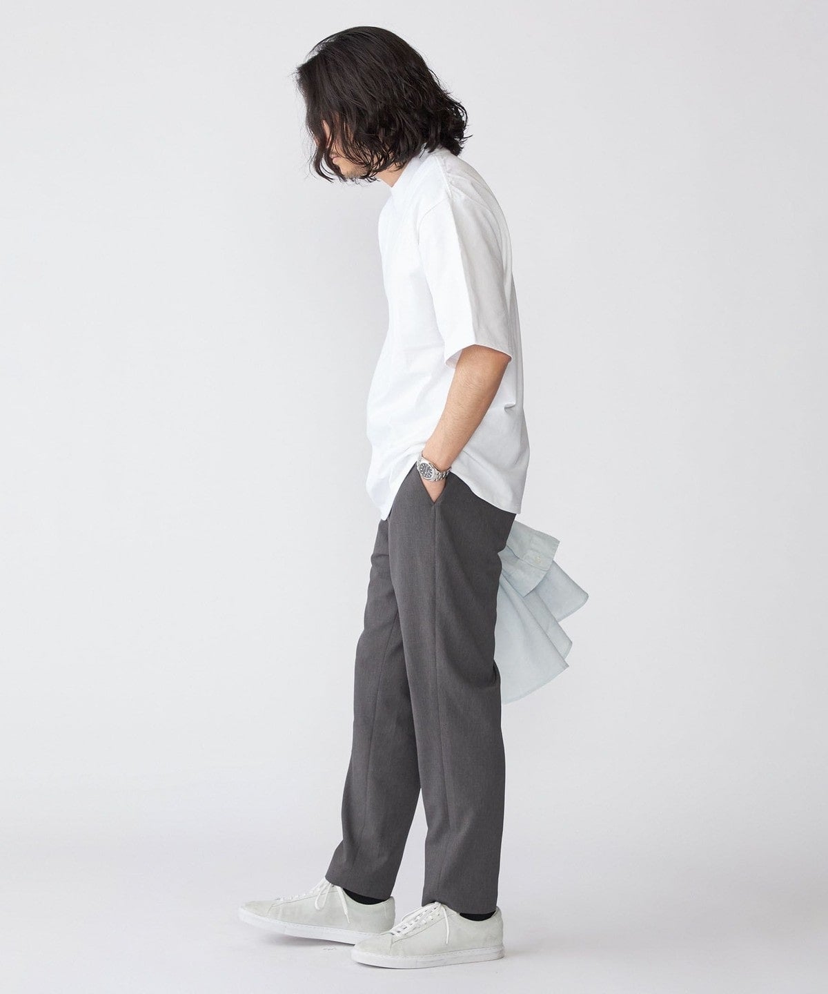【SHIPS別注】THYARD: エーゲ海コットン ボックスシルエット Tシャツ