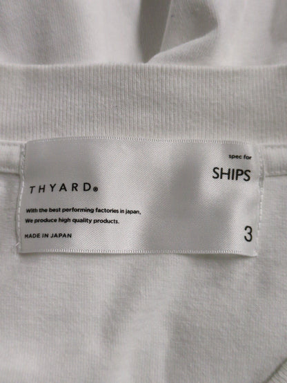 【SHIPS別注】THYARD: エーゲ海コットン ボックスシルエット Tシャツ
