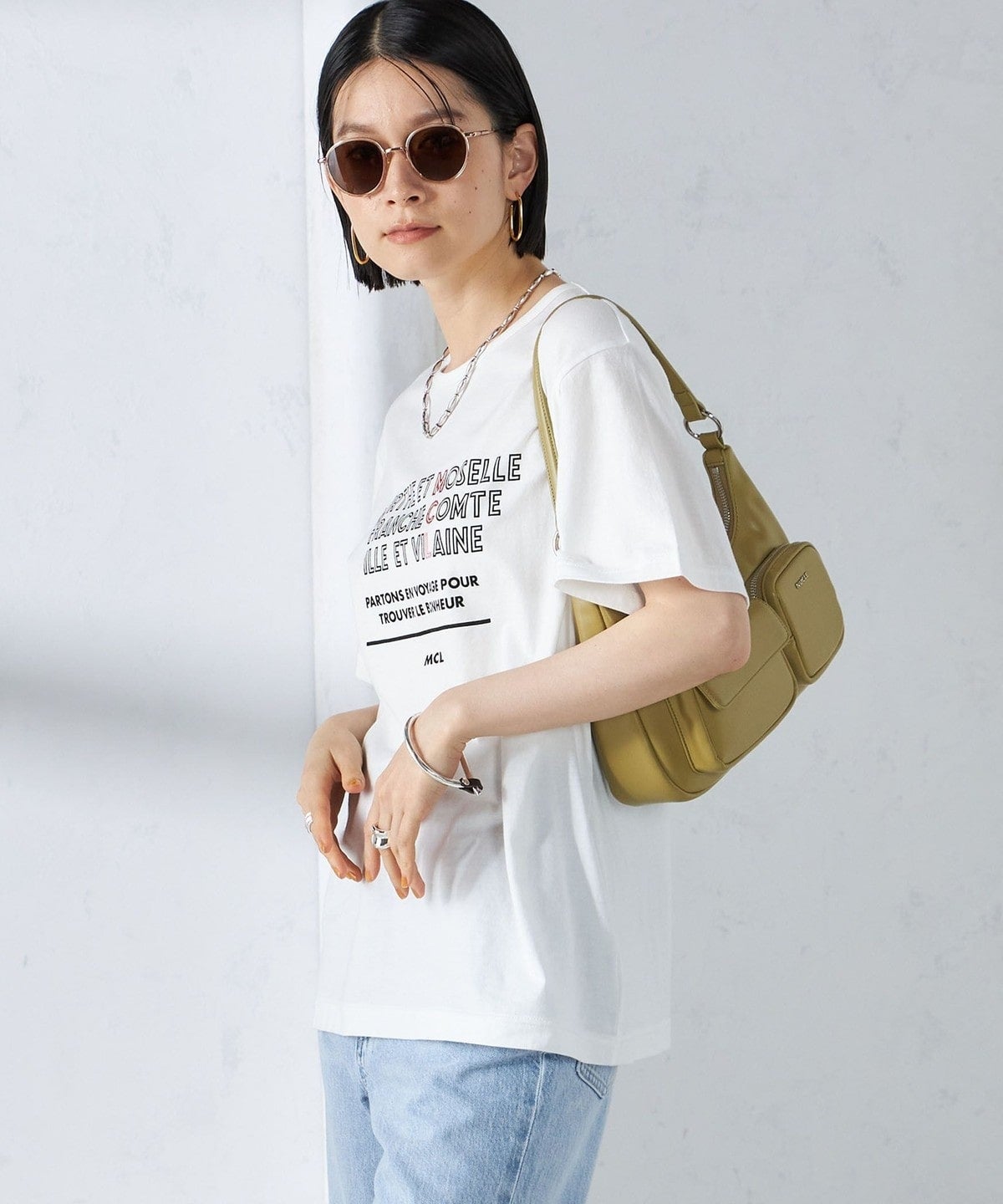 【SHIPS別注】MCL:ロゴ TEE