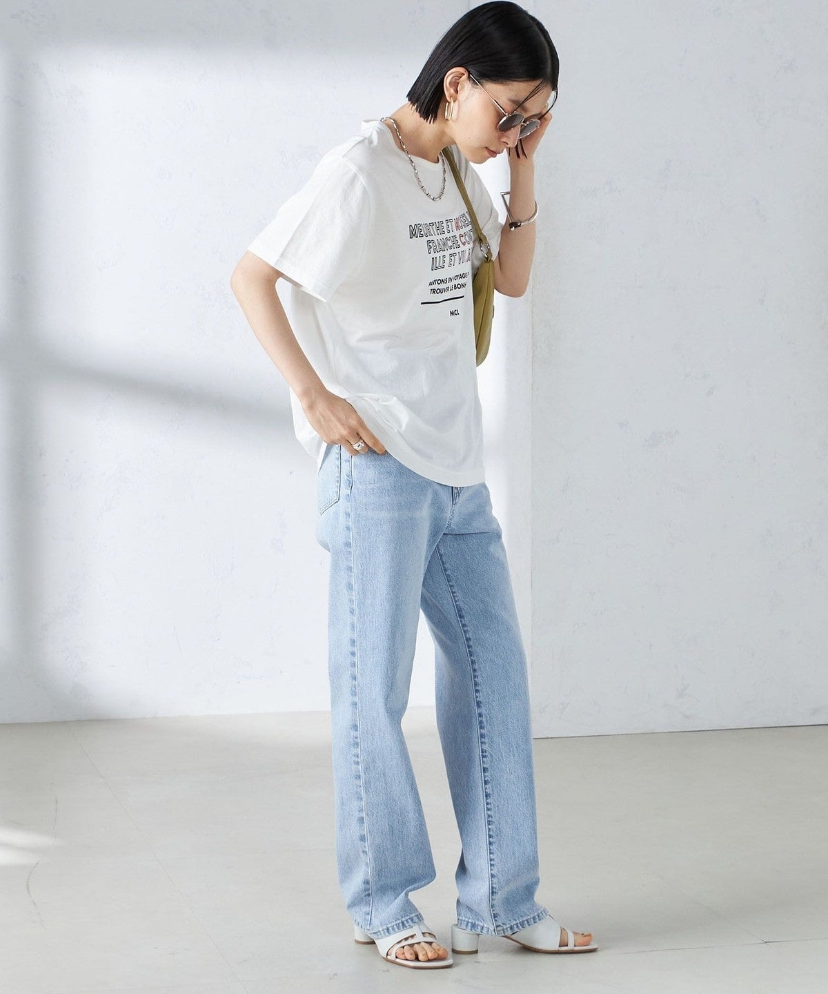 【SHIPS別注】MCL:ロゴ TEE