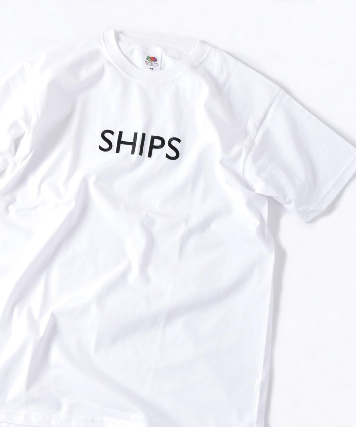 SHIPS:【一部WEB限定カラー】SHIPSロゴ エンブロイダリー Ｔシャツ