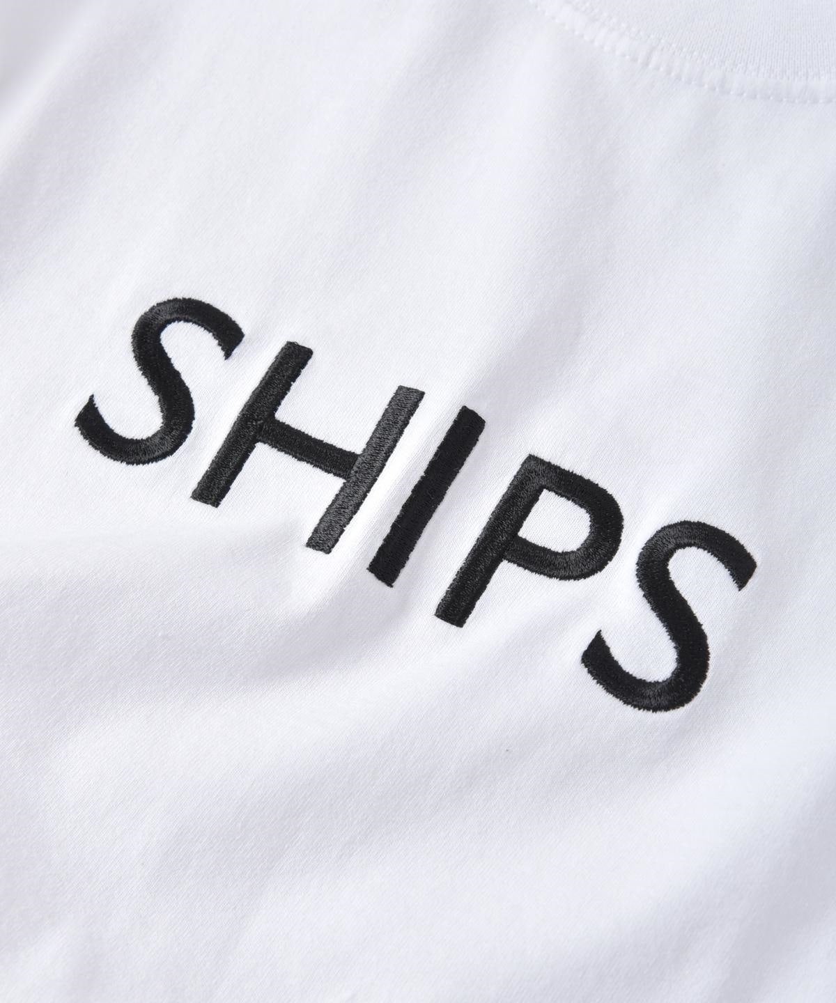 SHIPS:【一部WEB限定カラー】SHIPSロゴ エンブロイダリー Ｔシャツ