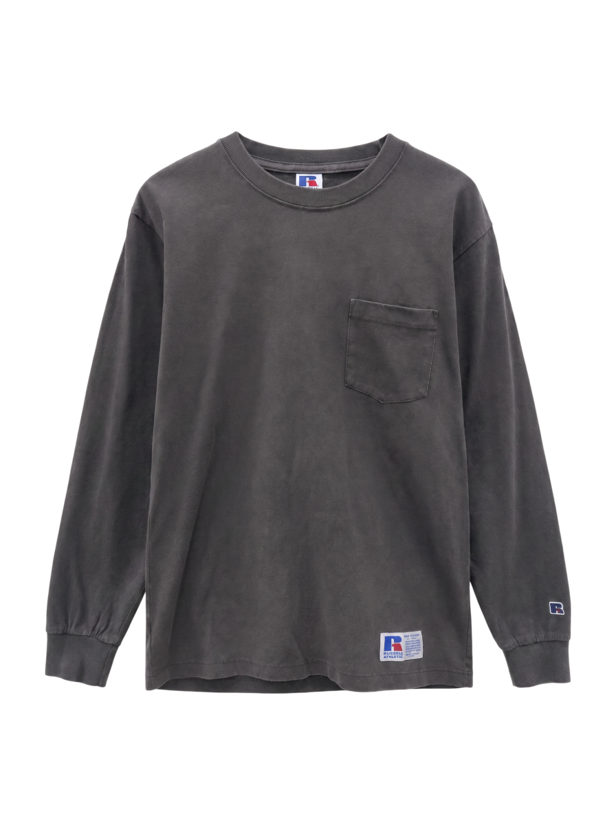 【SHIPS別注】RUSSELL ATHLETIC: ユーズド加工 ロンT 20FW