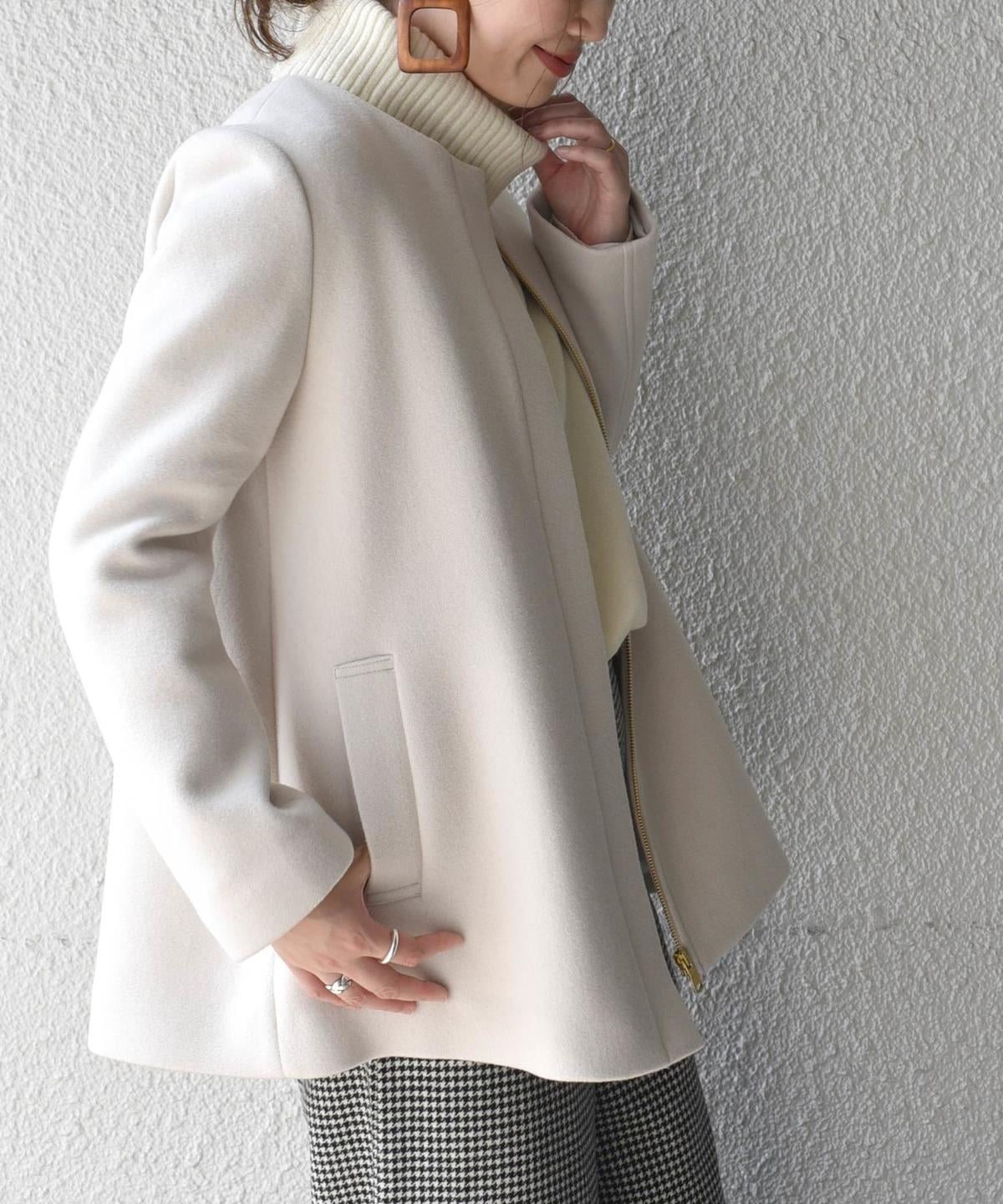 Khaju:ノーカラーミディ2WAYコート19FW