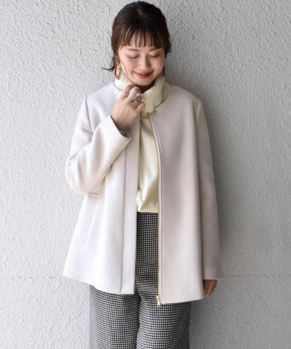 Khaju:ノーカラーミディ2WAYコート19FW