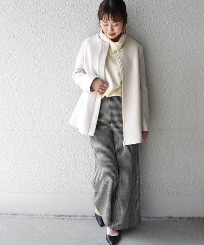 Khaju:ノーカラーミディ2WAYコート19FW