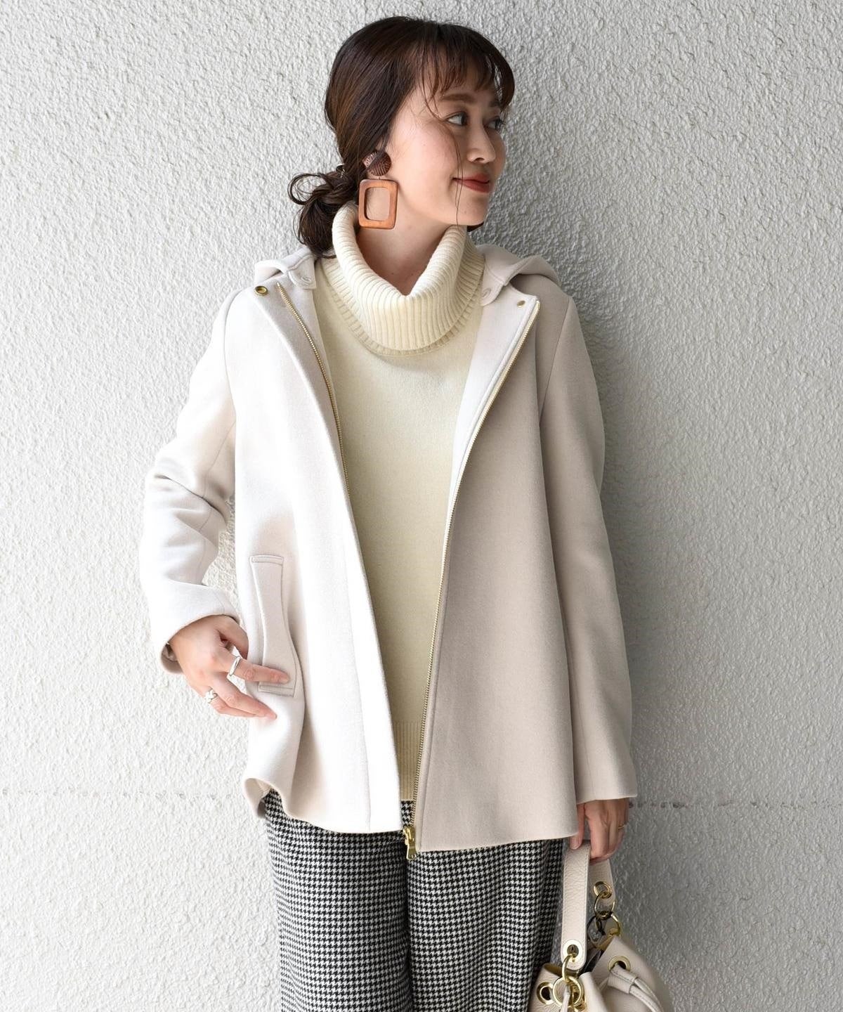 Khaju:ノーカラーミディ2WAYコート19FW