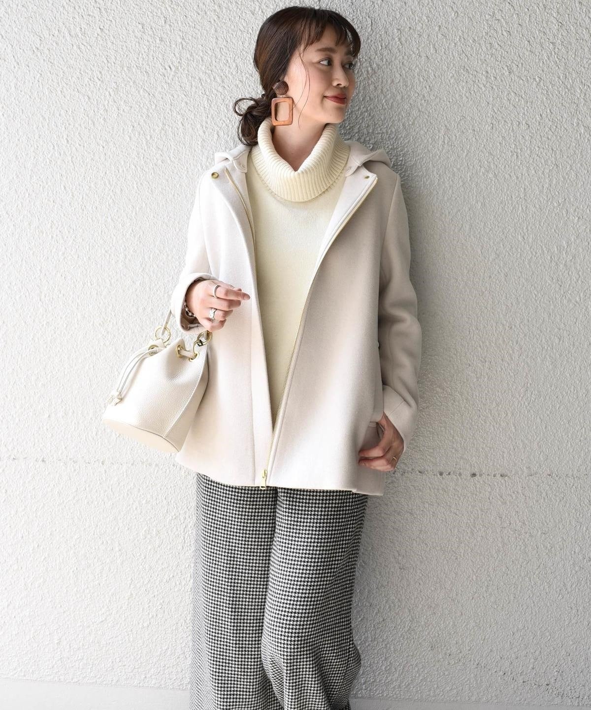 Khaju:ノーカラーミディ2WAYコート19FW