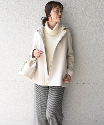 Khaju:ノーカラーミディ2WAYコート19FW