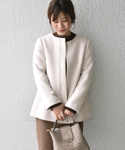Khaju:ノーカラーミディ2WAYコート19FW