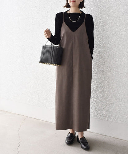 〈手洗い可能〉Iライン キャミ ワンピース