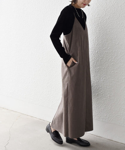 〈手洗い可能〉Iライン キャミ ワンピース