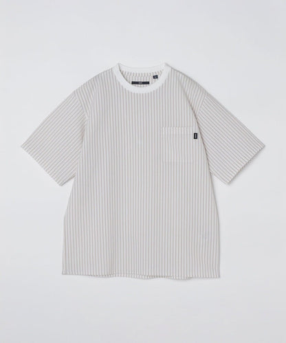 SHIPS: COOLMAX(R) シアサッカー Tシャツ