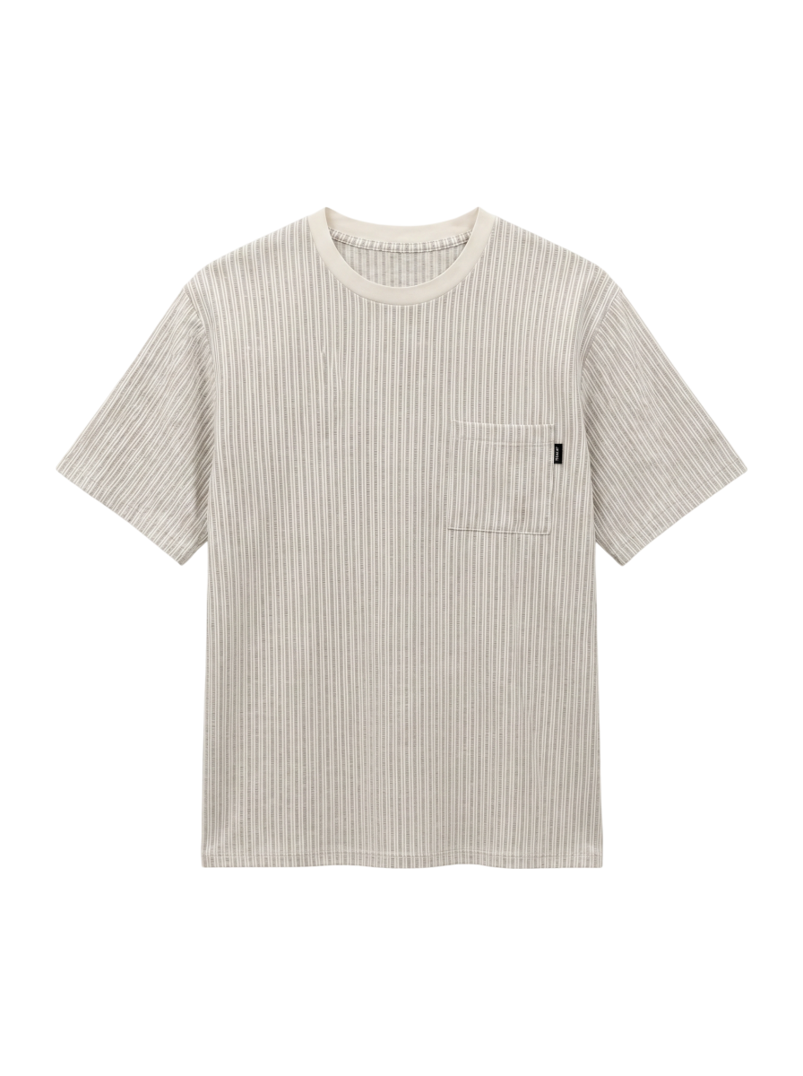 SHIPS: COOLMAX(R) シアサッカー Tシャツ