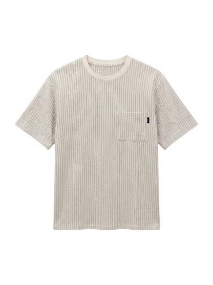 SHIPS: COOLMAX(R) シアサッカー Tシャツ