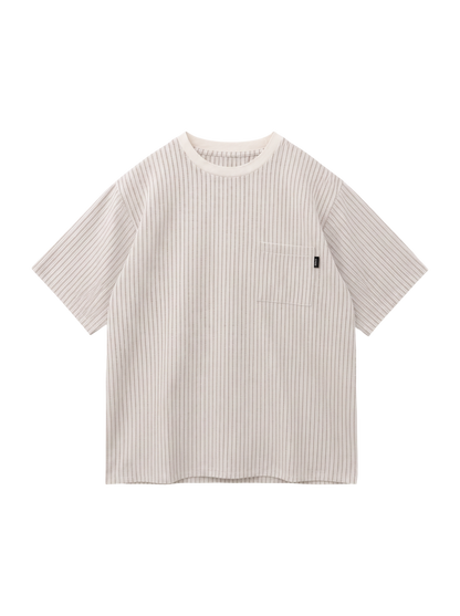 SHIPS: COOLMAX(R) シアサッカー Tシャツ