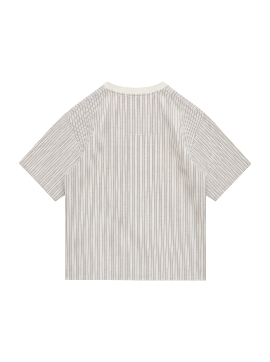 SHIPS: COOLMAX(R) シアサッカー Tシャツ