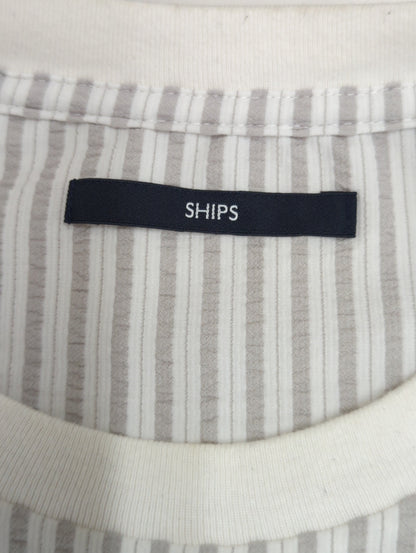 SHIPS: COOLMAX(R) シアサッカー Tシャツ