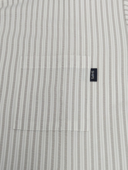 SHIPS: COOLMAX(R) シアサッカー Tシャツ