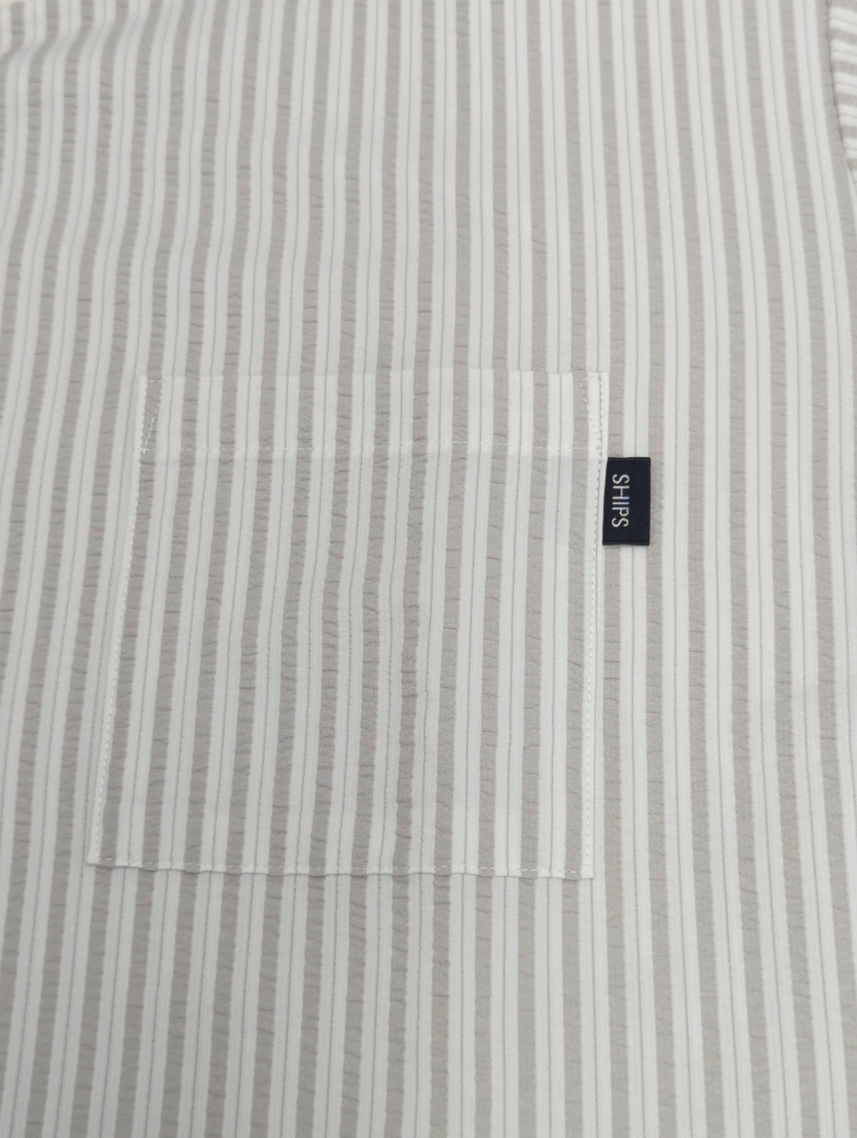 SHIPS: COOLMAX(R) シアサッカー Tシャツ
