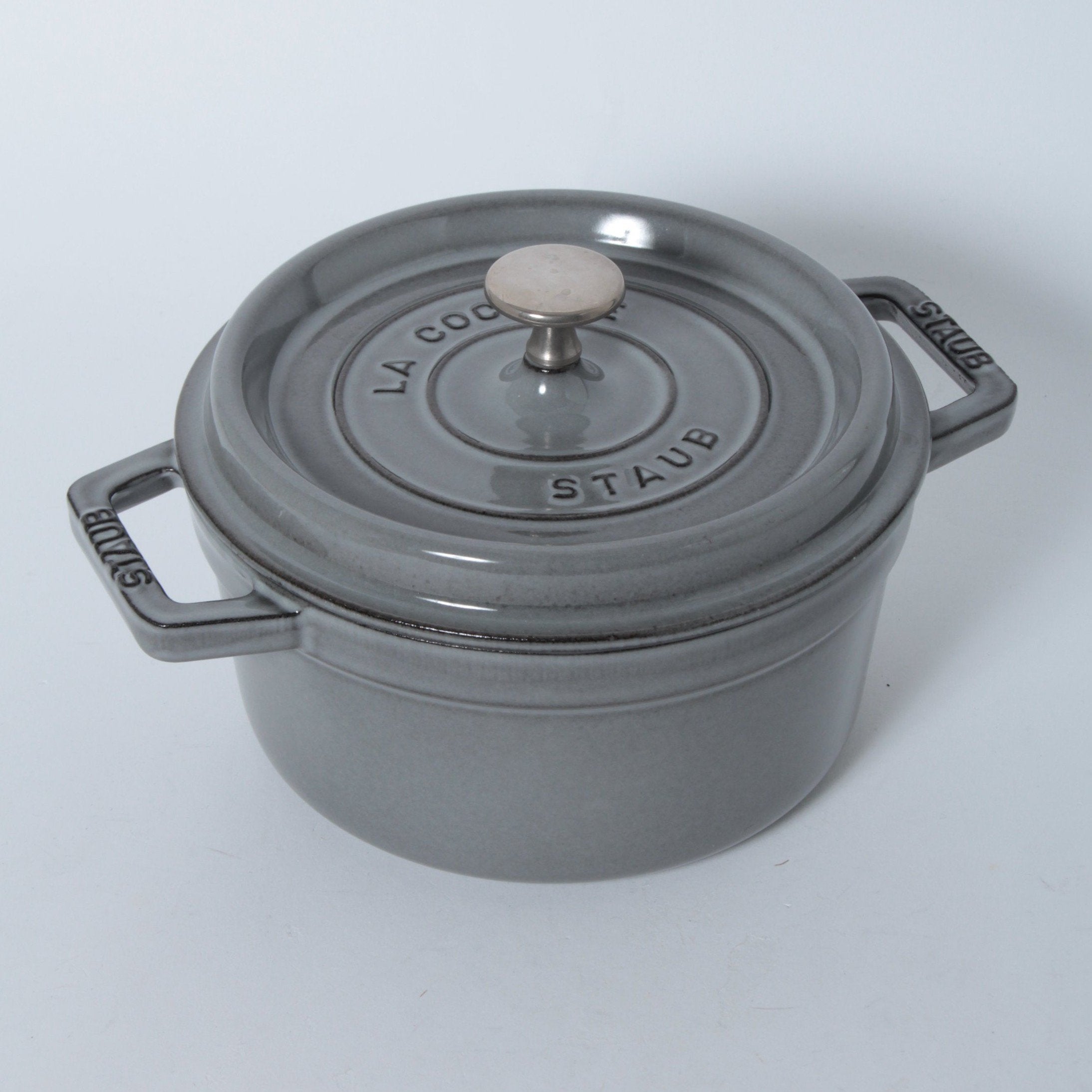 STAUB | ピコ・ココット ラウンド 20cm グレー | 鋳物ホーロー