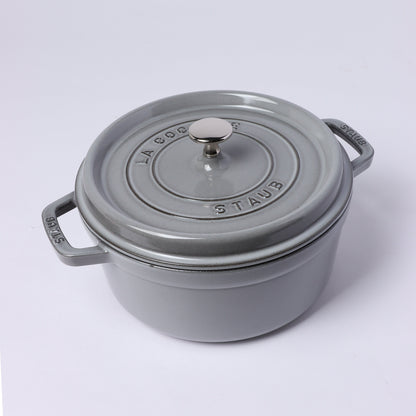 ピコ・ココット ラウンド 24cm グレー