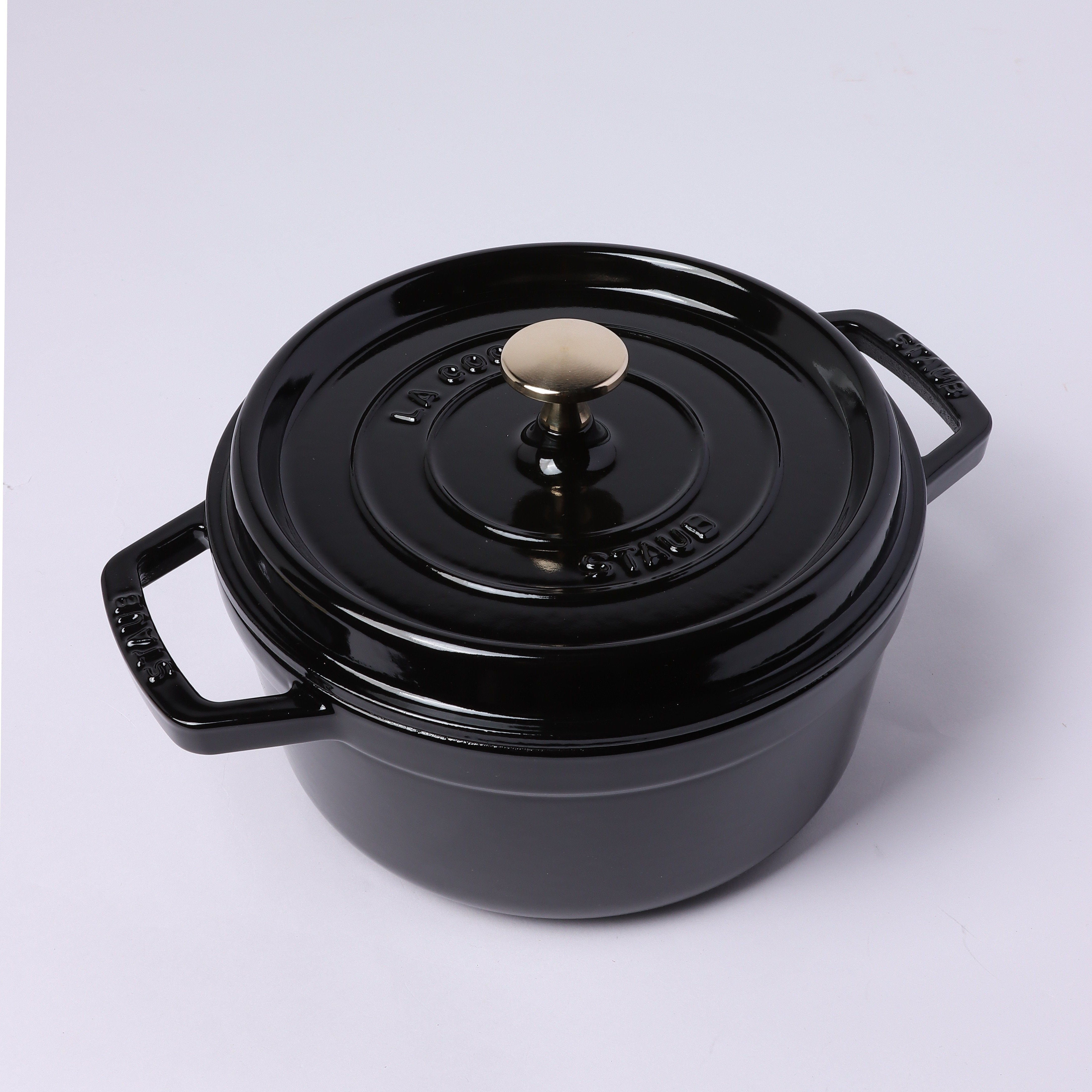 STAUB | ピコ・ココット ラウンド 22cm シャイニーブラック | 鋳物