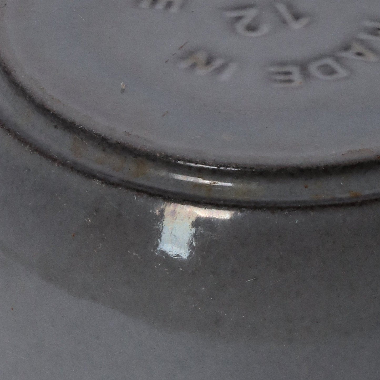 ラ・ココット de GOHAN 12cm グレー